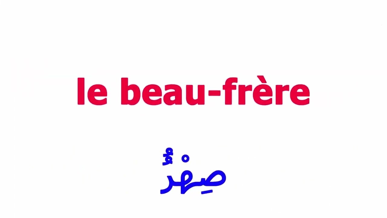 تعلم جميع أسماء أفراد العائلة بالفرنسية بالصّوت والصّورة | la famille