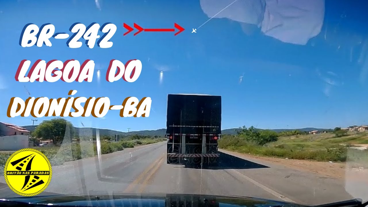 BR-242 LAGOA DO DIONÍSIO-BA DE REPENTE UM AVIÃO....