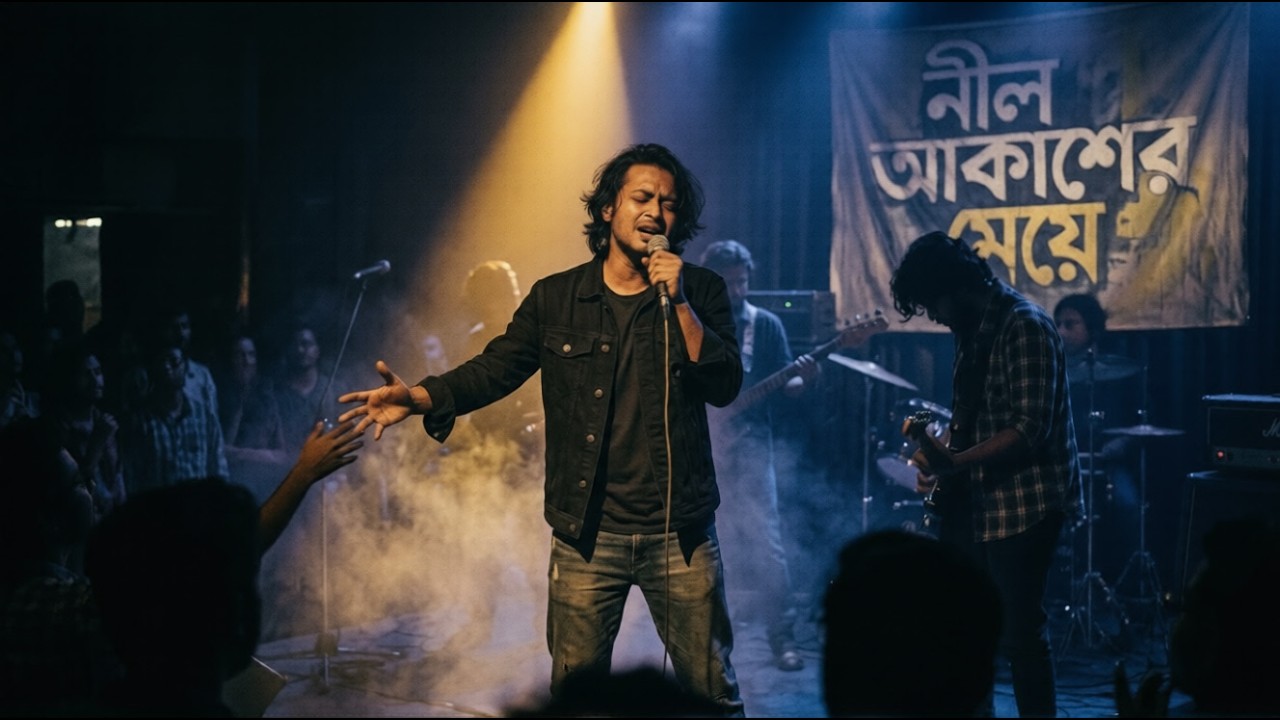 নিল আকাশের মেয়ে | ভালোবাসার একটি রক গান | Bangla Rock 2026 | Ganer Dhol