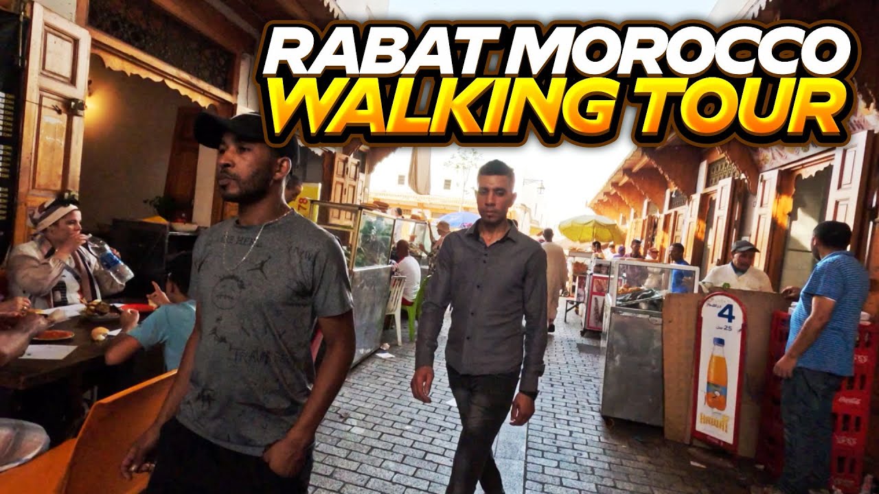 Rabat City Walking Tour | Morocco Walking Tour [4K]