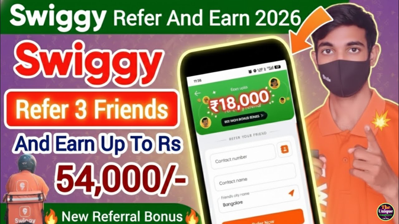 Swiggy Refer And Earn 2026 | Swiggy Refer And Earn Update 2026 | Swiggy Referral Program 2026.