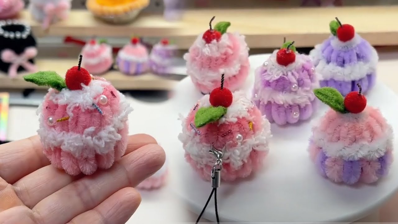 【モールで】モールで可愛いケーキの作り方🧁🧁プレゼントにも、飾るにも可愛ケーキの作り方!