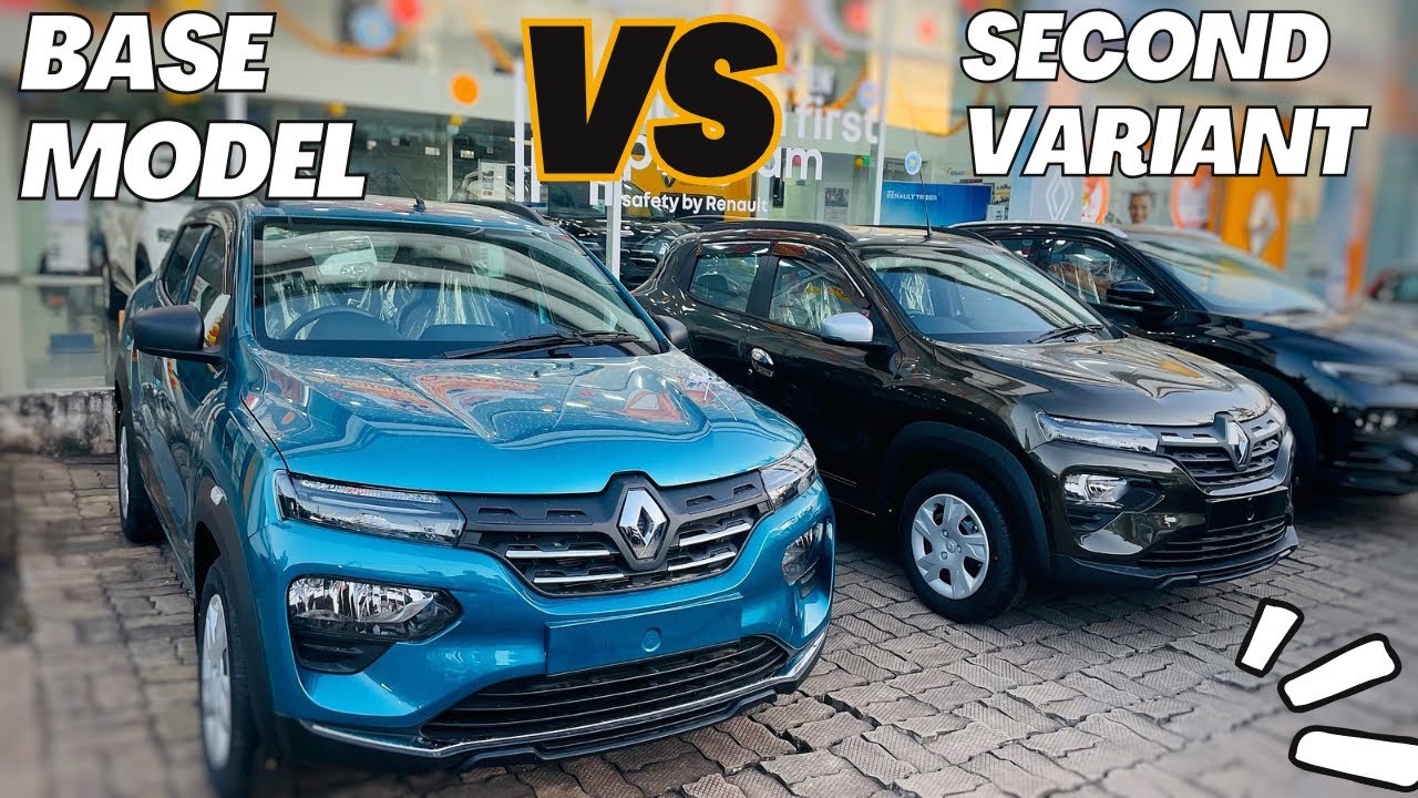 RENAULT KWID BASE MODEL vs SECOND VARIANT DETAILED COMPARISON VIDEO // ONROAD PRICE // FEATURES