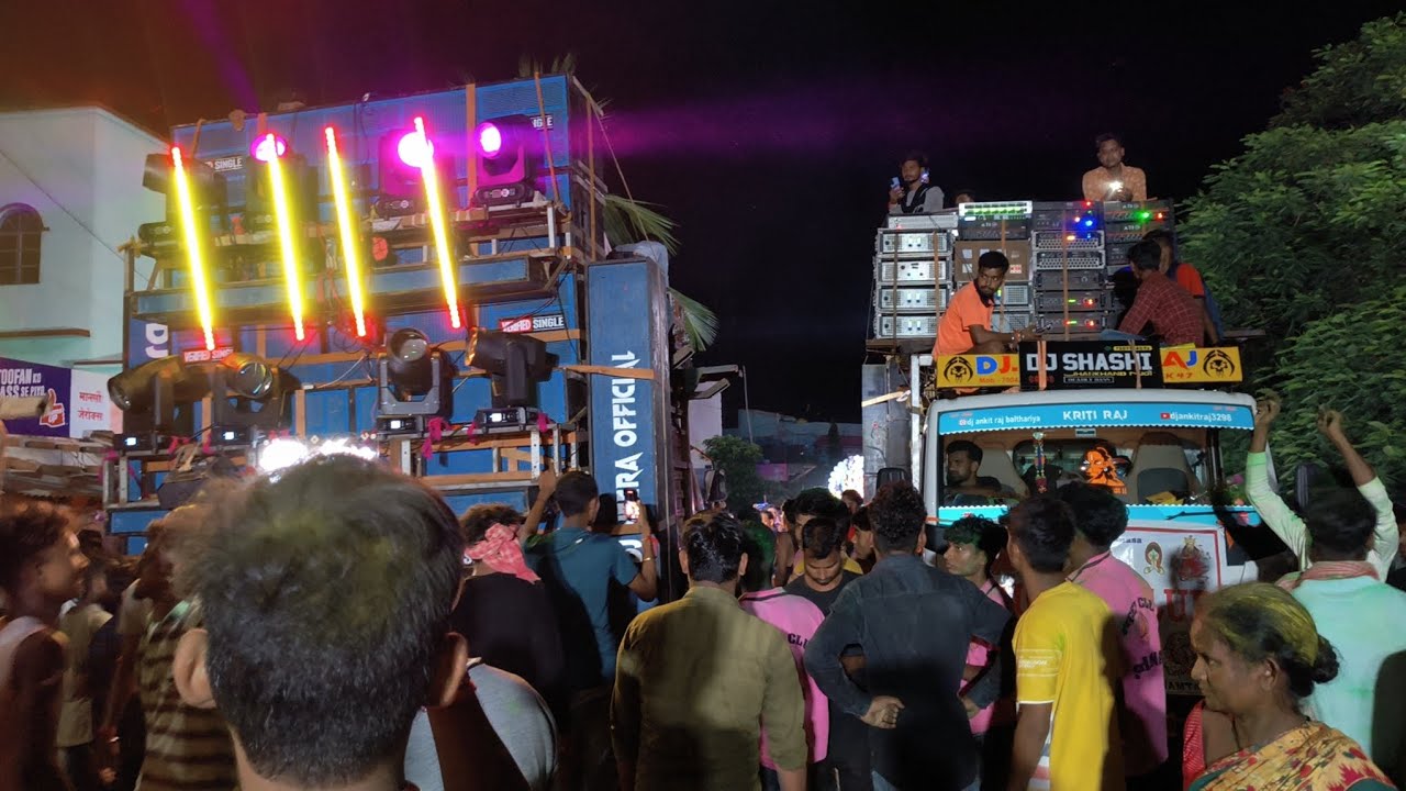 DJ SHASHI VS DJ NEERA आमने सामने || मनसा पूजा Visarjan At - Jamtara