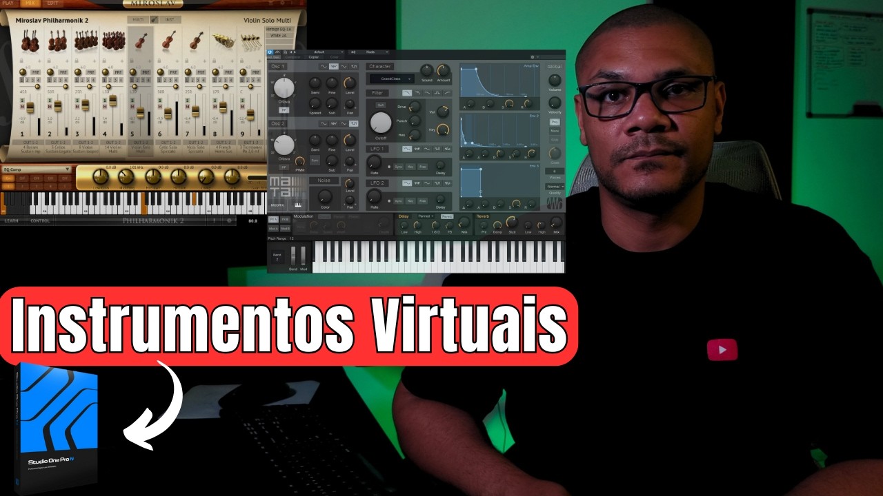 3 Truques ESSENCIAIS para Usar Instrumentos Virtuais no Studio One (Workflow Profissional)