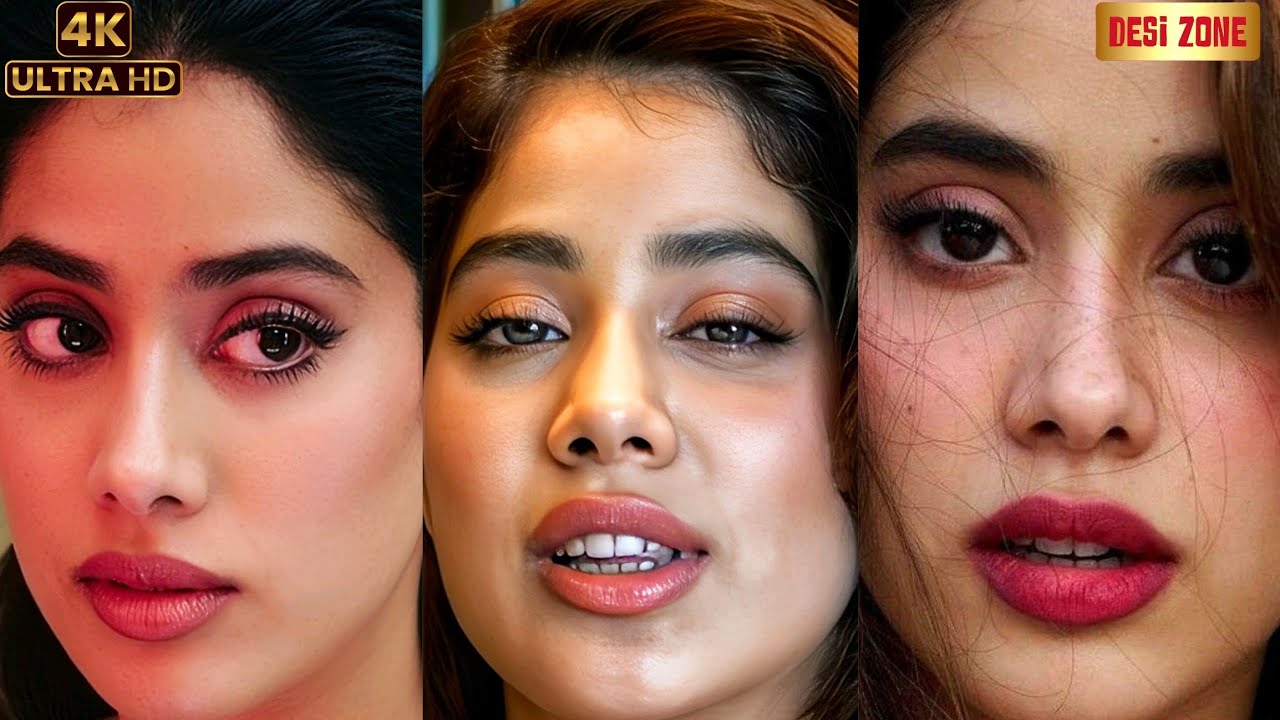 Janhvi Kapoor Hot Close Up Lips 4k Video | Janhvi Kapoor Vertical Edit 4k | Desi Zone