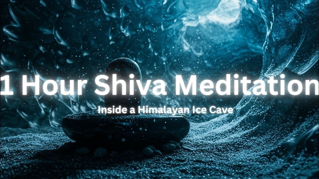 1 Hour Shiva Lingam Meditation in Himalayan Ice Cave | Natural 3D Cave Ambience