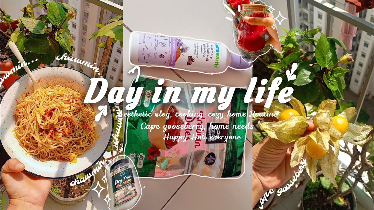 Day in my life 🇮🇳 | Morning Routine, Cooking, Holi colours | cozy evening