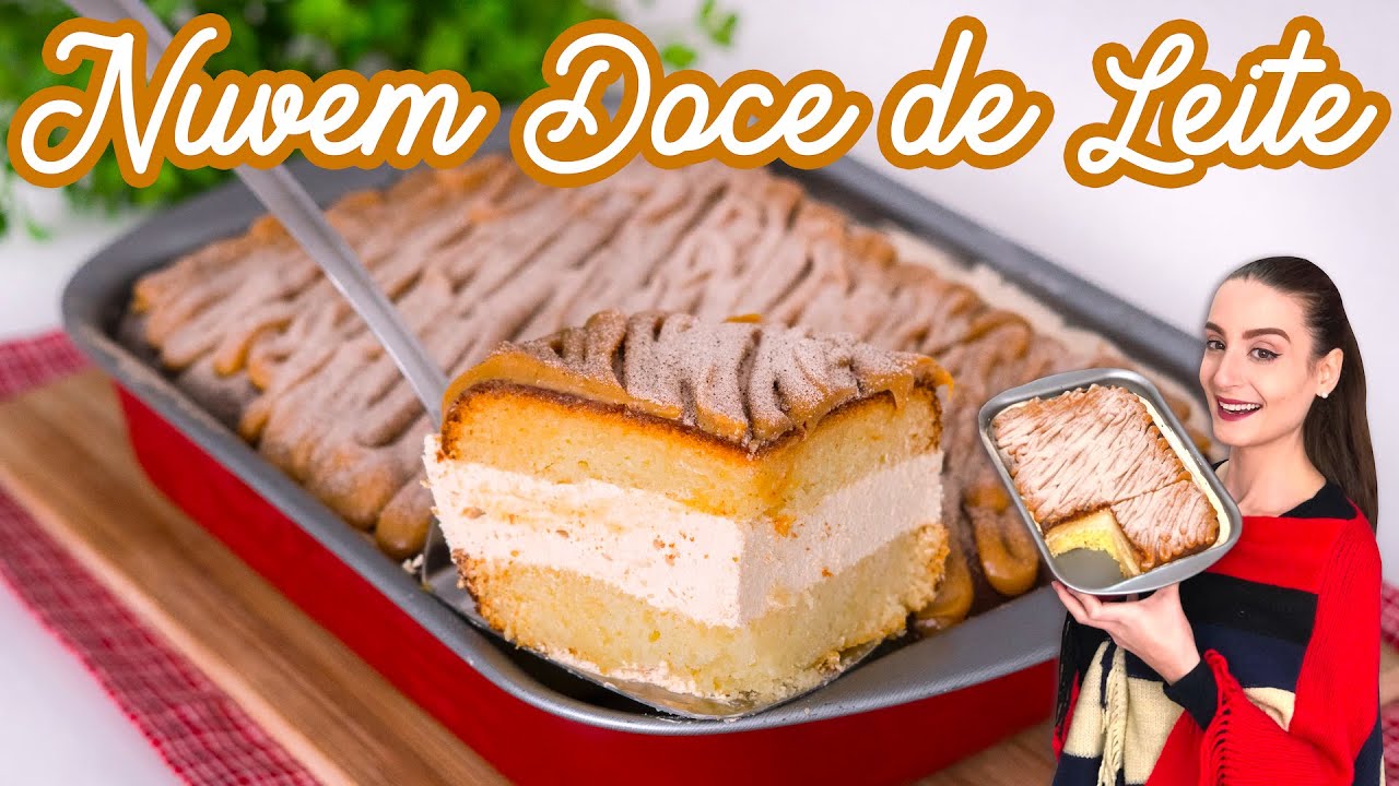 BOLO GELADO SIMPLES: Nuvem de Doce de Leite - Cozinha do Bom Gosto - Gabi Rossi
