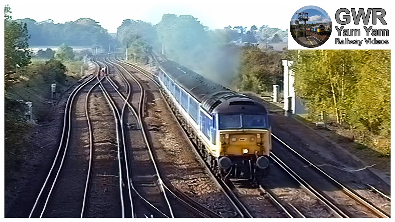 Trains at Worting Junction in the 1990s - 4K Remaster