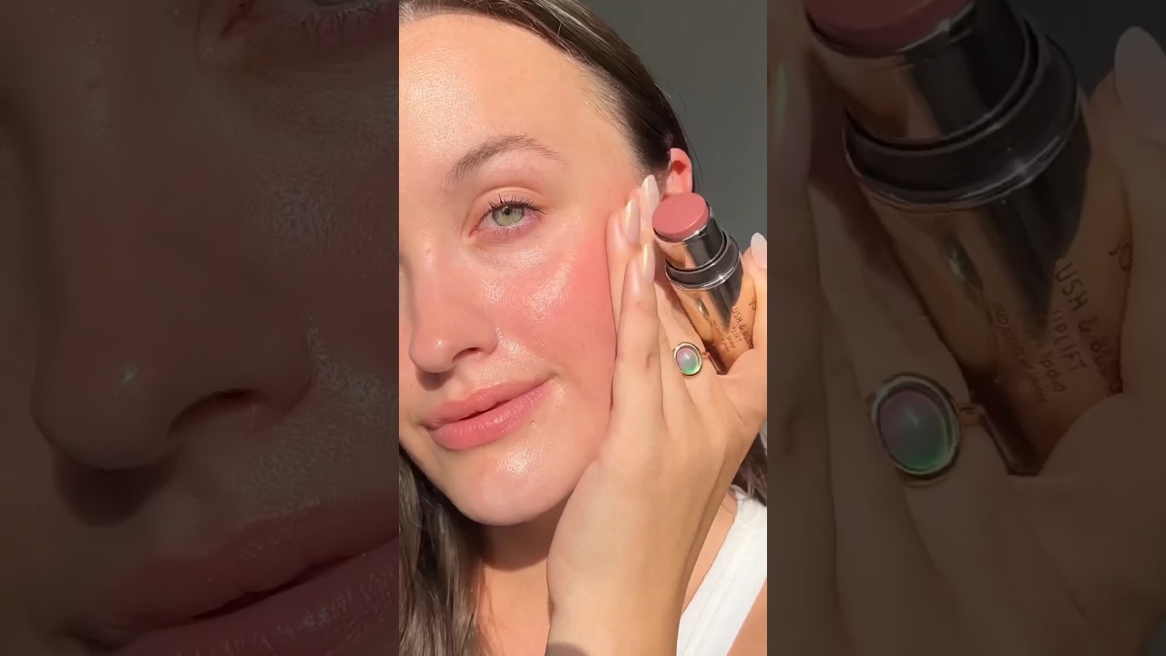 Trying out  jouer cosmetics Blush + bloom cheek + lip Duo using the shade Amuse me👄🫰