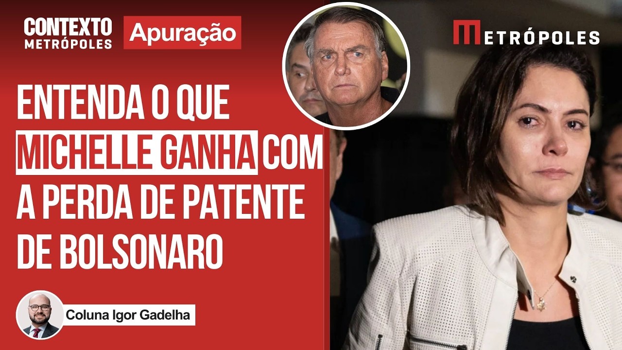 Perda de patente de Bolsonaro no Exército pode “beneficiar” Michelle; entenda