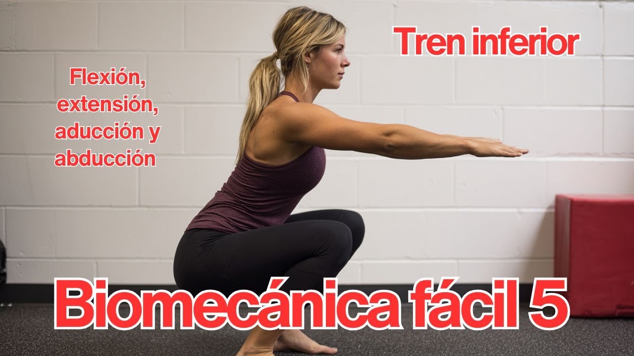 biomecánica fácil 5:  flexión, extensión, aducción y abducción del tren inferior.