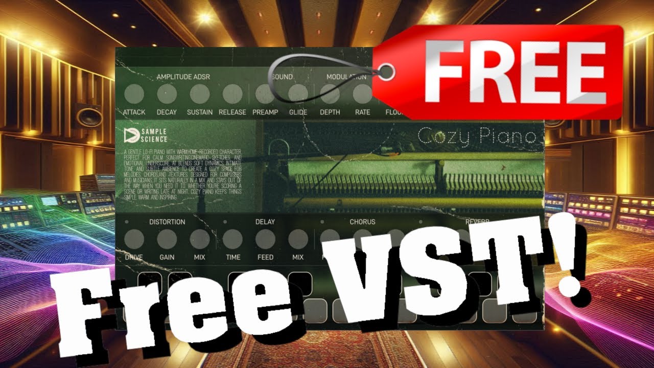 【New Free VST!】GREAT New Vintage Remeau  Upright Piano VST! Cozy Piano by SampleScience