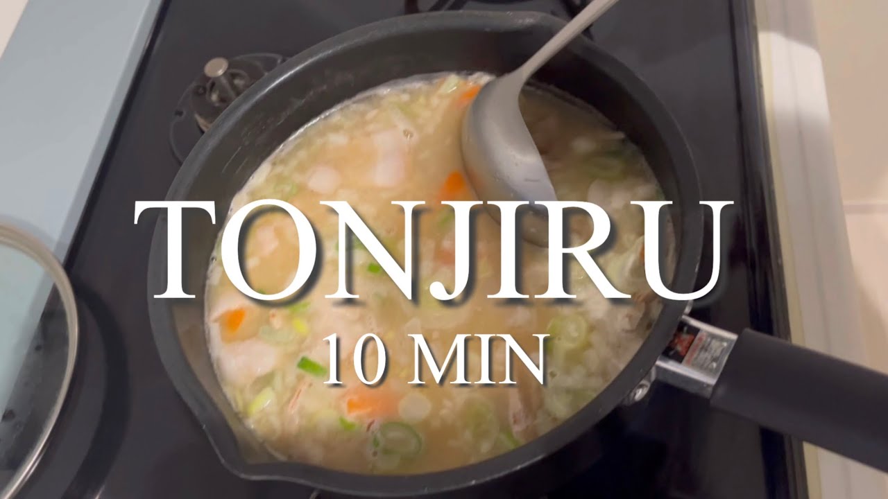 10-Minute Tonjiru (Japanese Pork Miso Soup) | Cozy Home Cooking in Japan