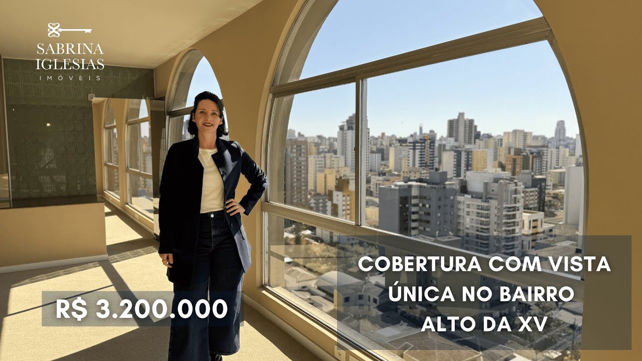 Cobertura Lindíssima no Alto da XV, em Curitiba