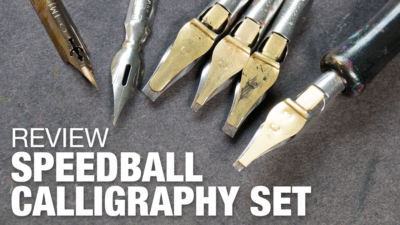 Обзор: набор для каллиграфии Speedball с 6 перьями