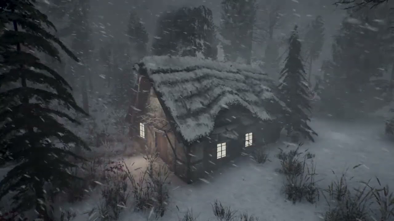 BRUTAL ALASKAN WINTER with EXTREME COLD and blizzard for sleeping. STRONG WINTER STORM, ASMR sounds