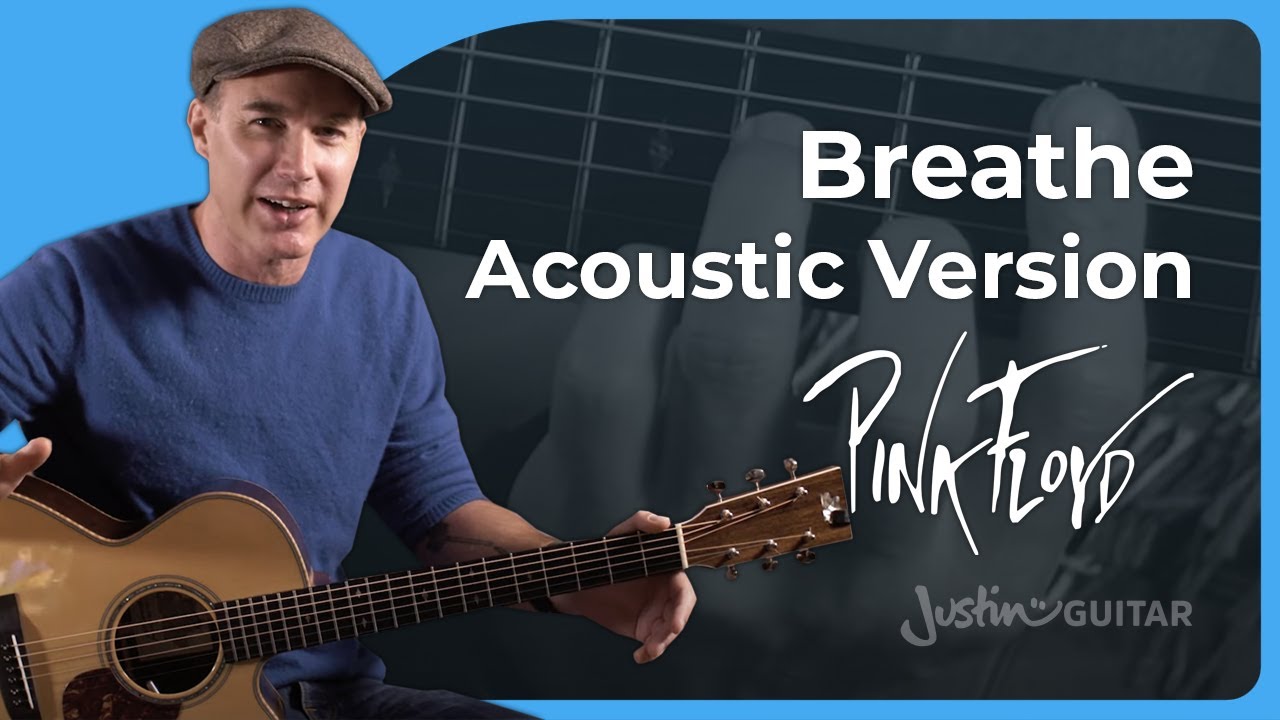 Урок игры на акустической гитаре Breathe | Pink Floyd