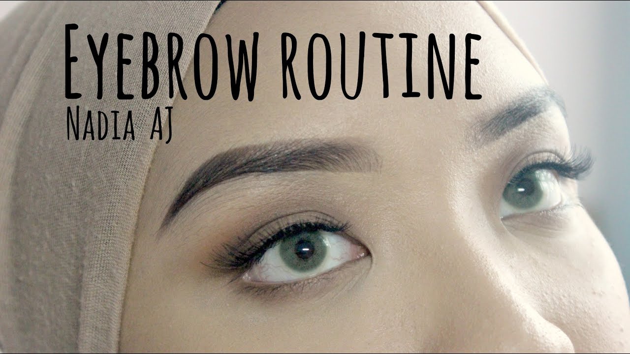 Drugstore Eyebrow Tutorial (No plucking/threading) || Nadia Jaidi