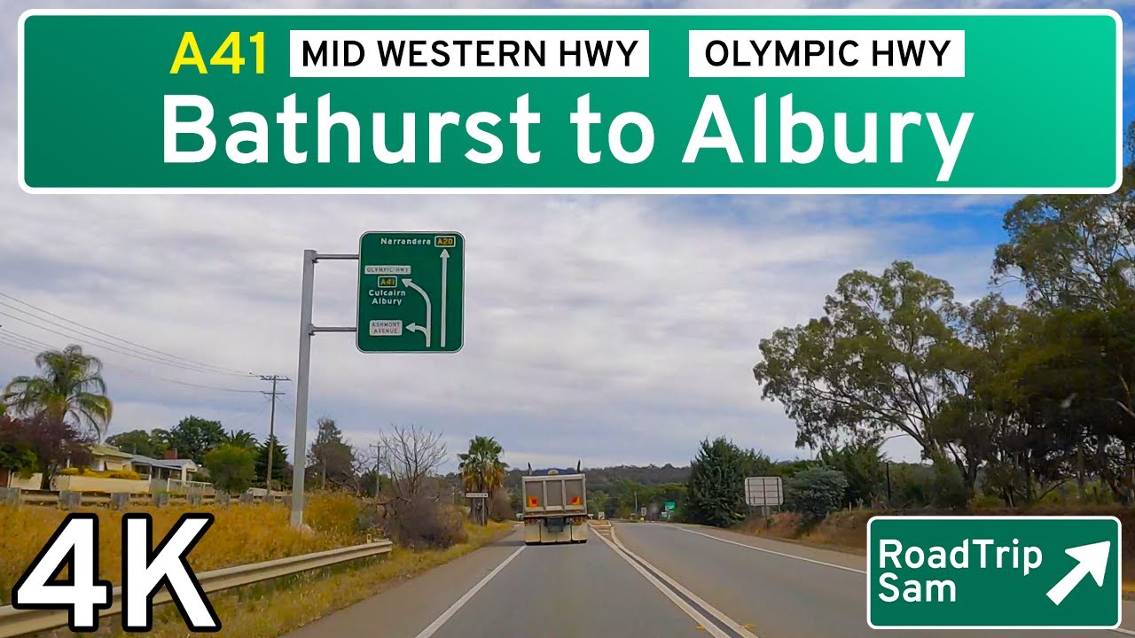 Driving from Bathurst to Albury - New South Wales, Australia - POV / music