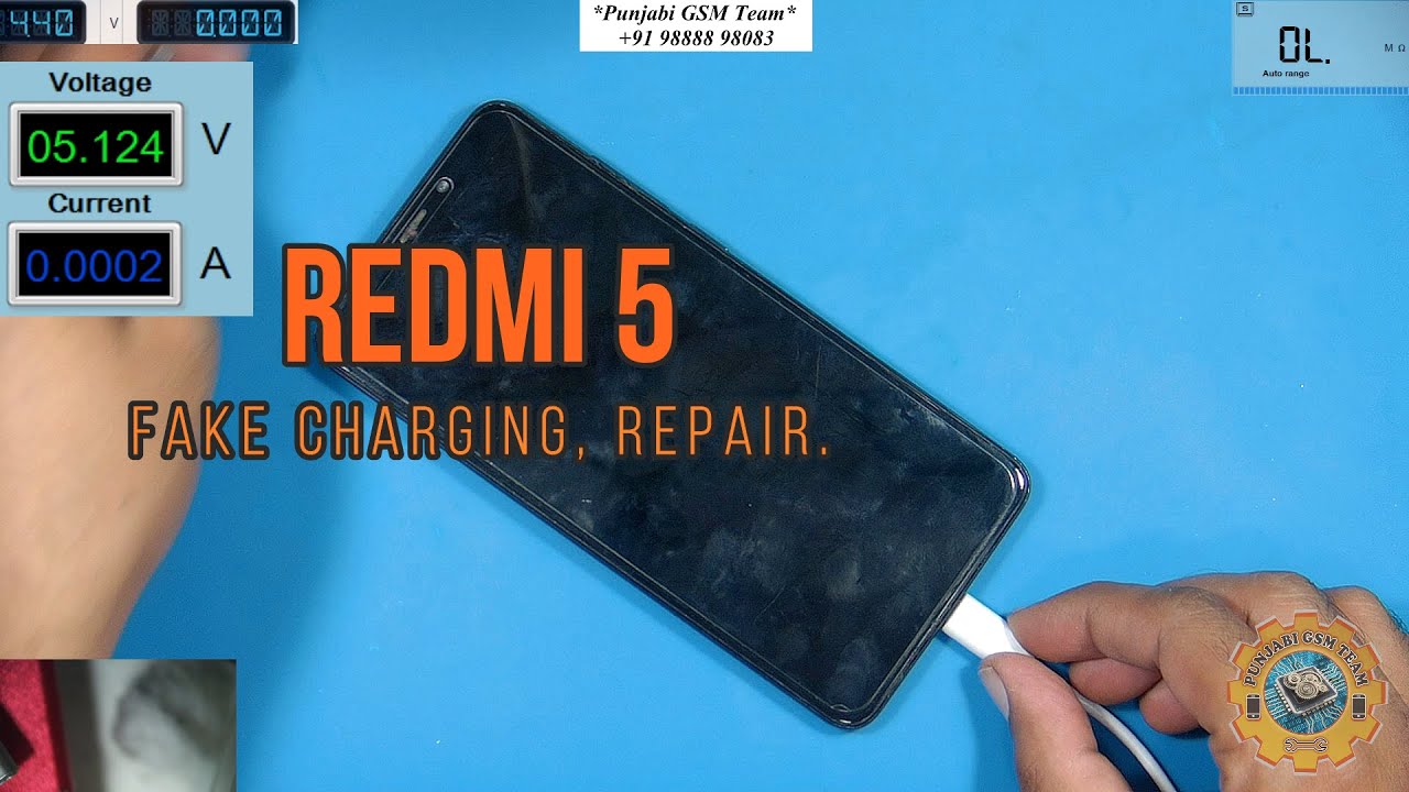 Redmi 5 Fake Charging, Repair.
