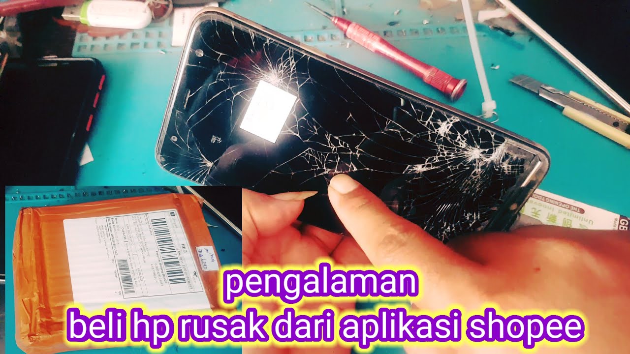 beli hp rusak dari shopee #hp #hprusak