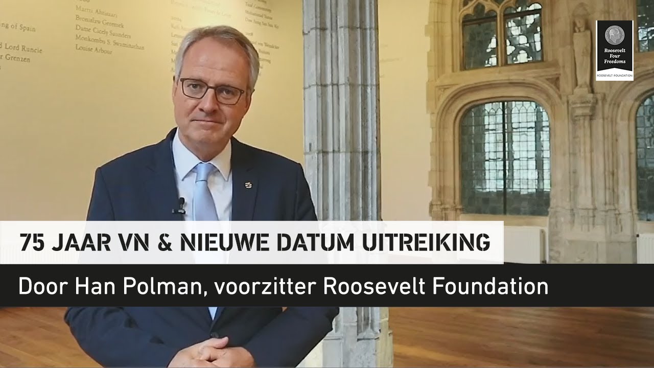 Felicitaties 75 jaar VN en nieuwe datum FFA uitreiking