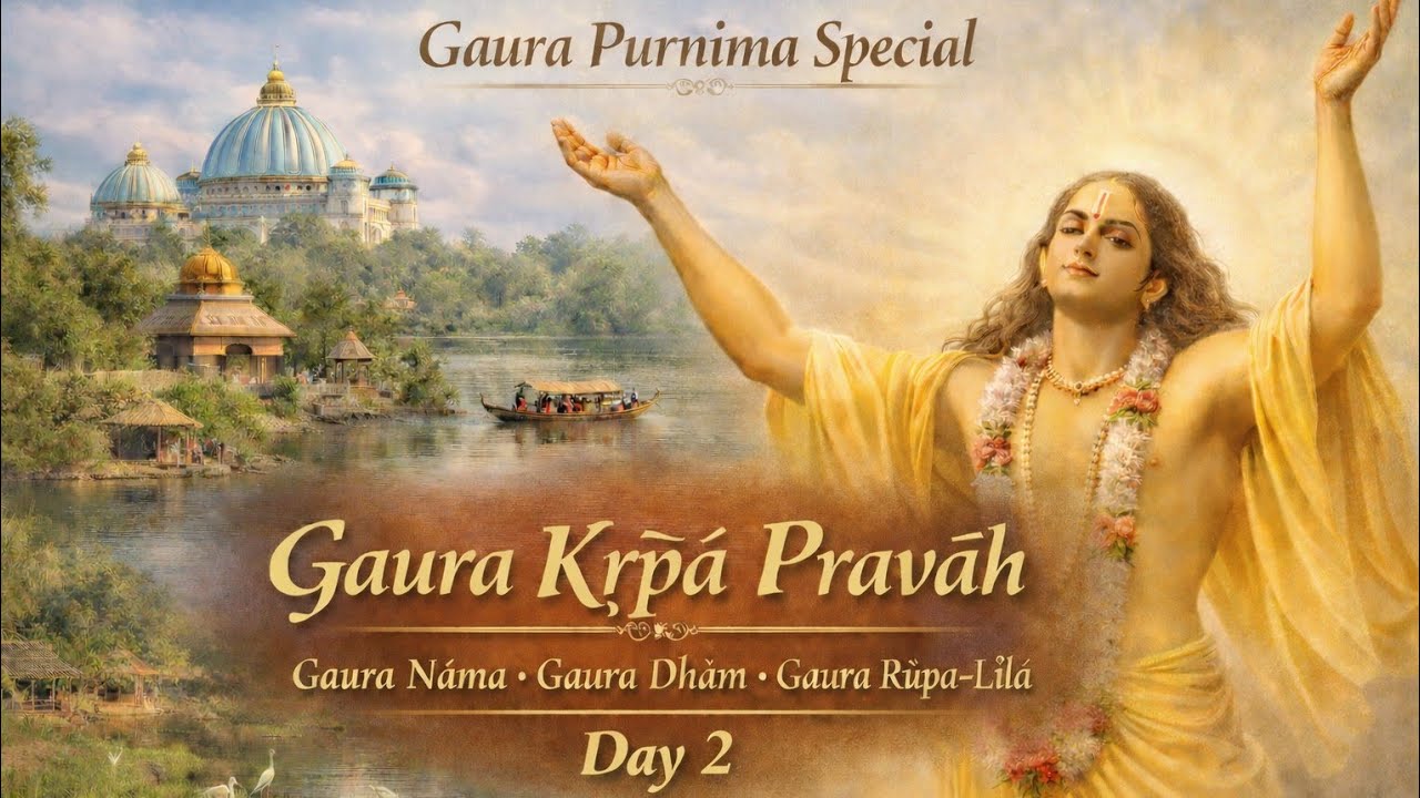 🌸Gaura Purnima Special  day 2🌸 ,Gaura Kṛpā Pravāh /Gaura Nāma /Gaura Dhām / Gaura Rūpa-Līlā . 