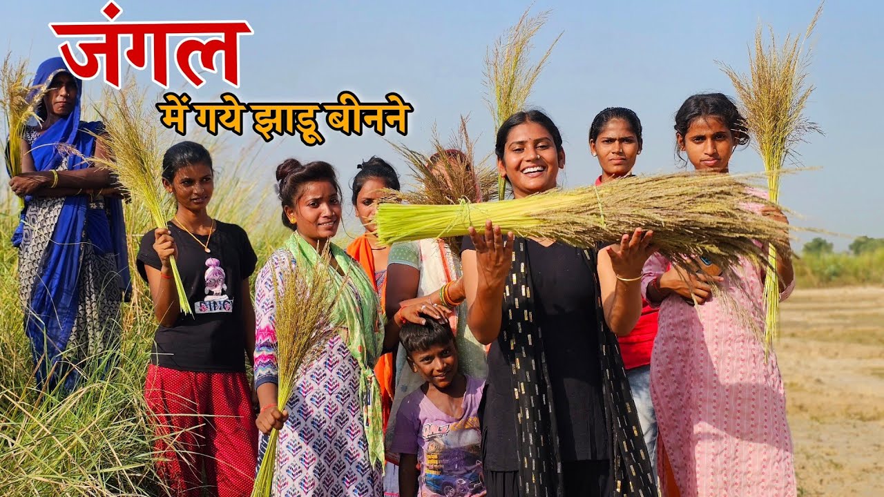 दिवाली की साफ सफाई के लिए झाड़ू बनाना शुरू कर दिया || Shivani kumari