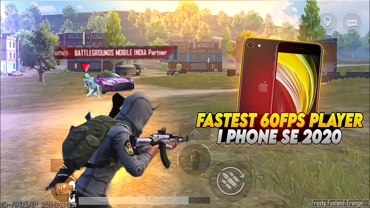 FASTEST 60FPS PLAYER🔱| I PHONE SE 2020