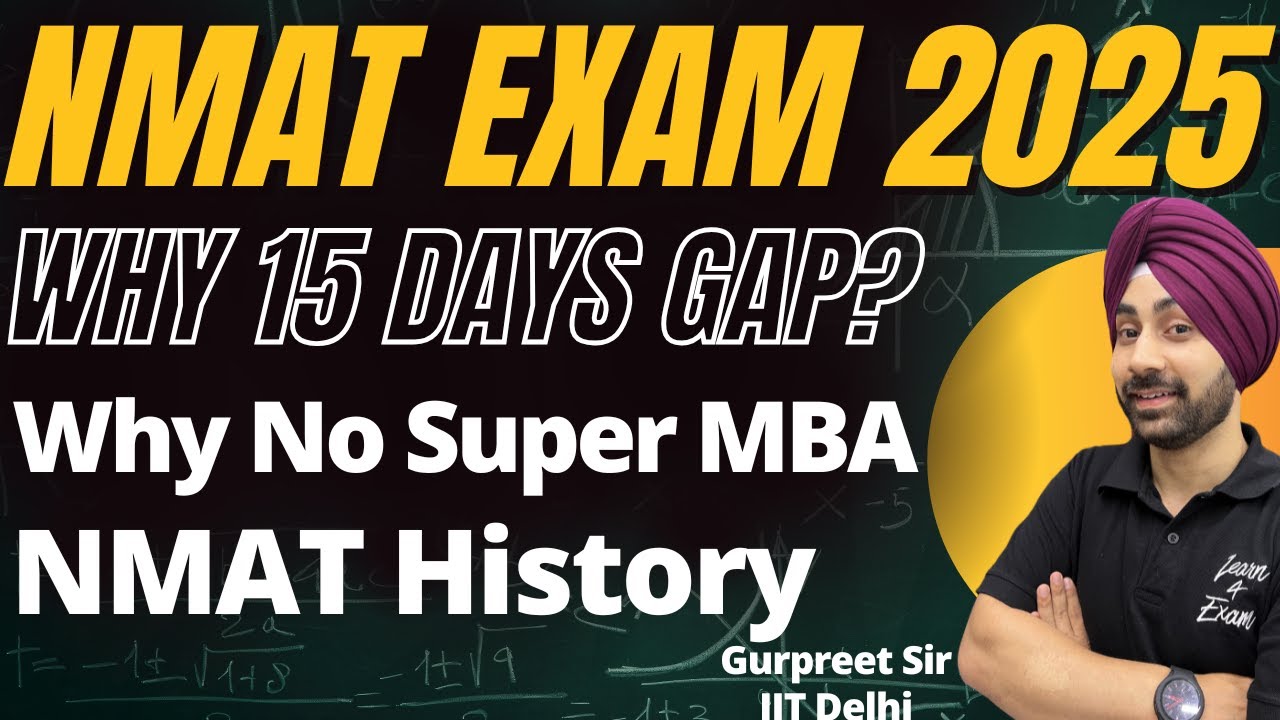 NMAT 2025 Mystery: Why 15 Days Gap Is Mandatory + Untold History of NMAT Exam