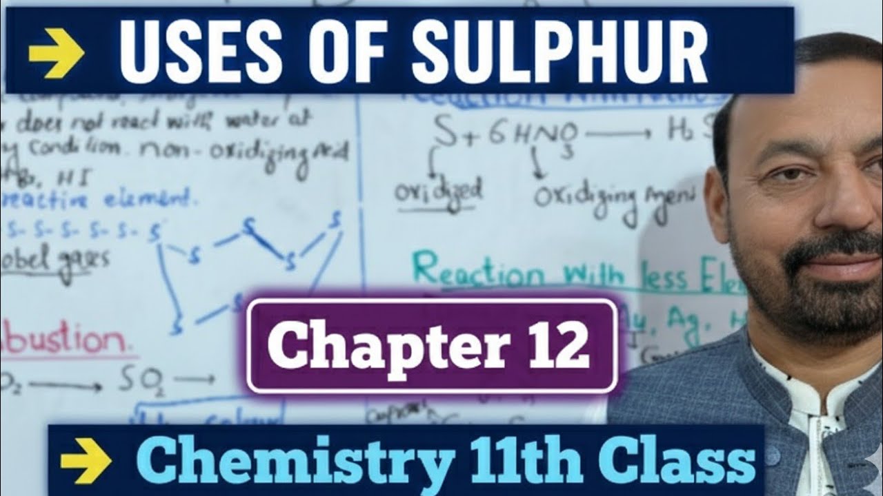 Uses Of Sulphur |Chapter No.12|Chemistry 11th Class .