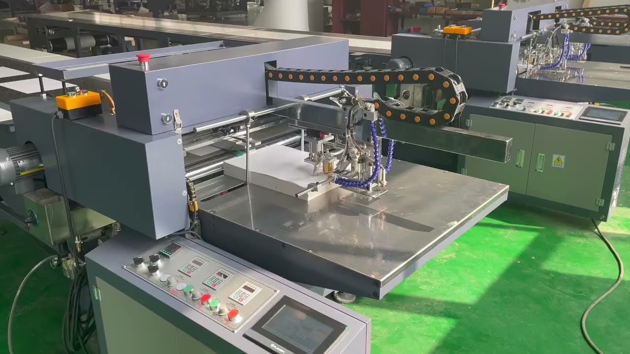 ASJ600 Gluing machine with paper feeder suitable for white glue and hot glue