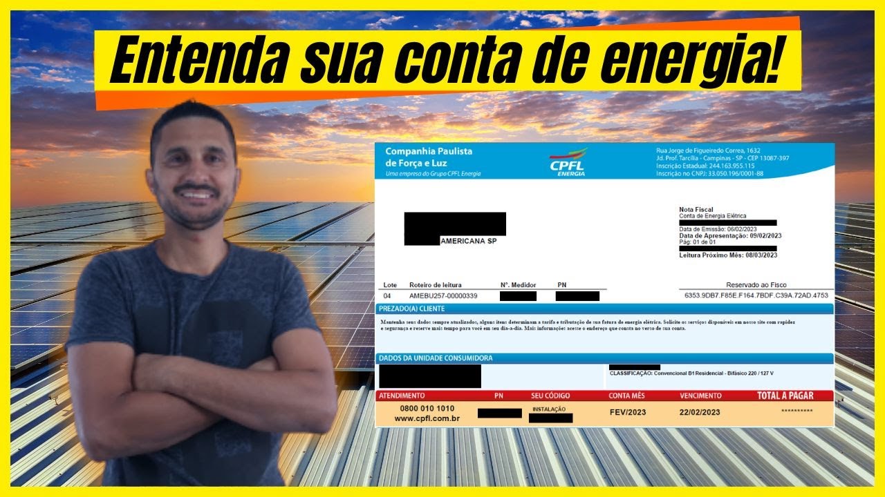 Conta de Energia CPFL: Entenda antes e depois da energia solar