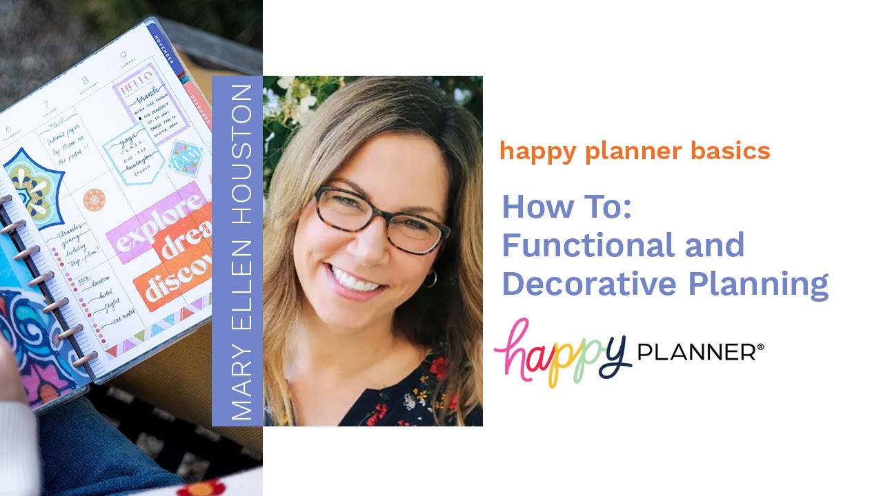 Happy Planner Basics: How To Do Functional and Decorative Planning