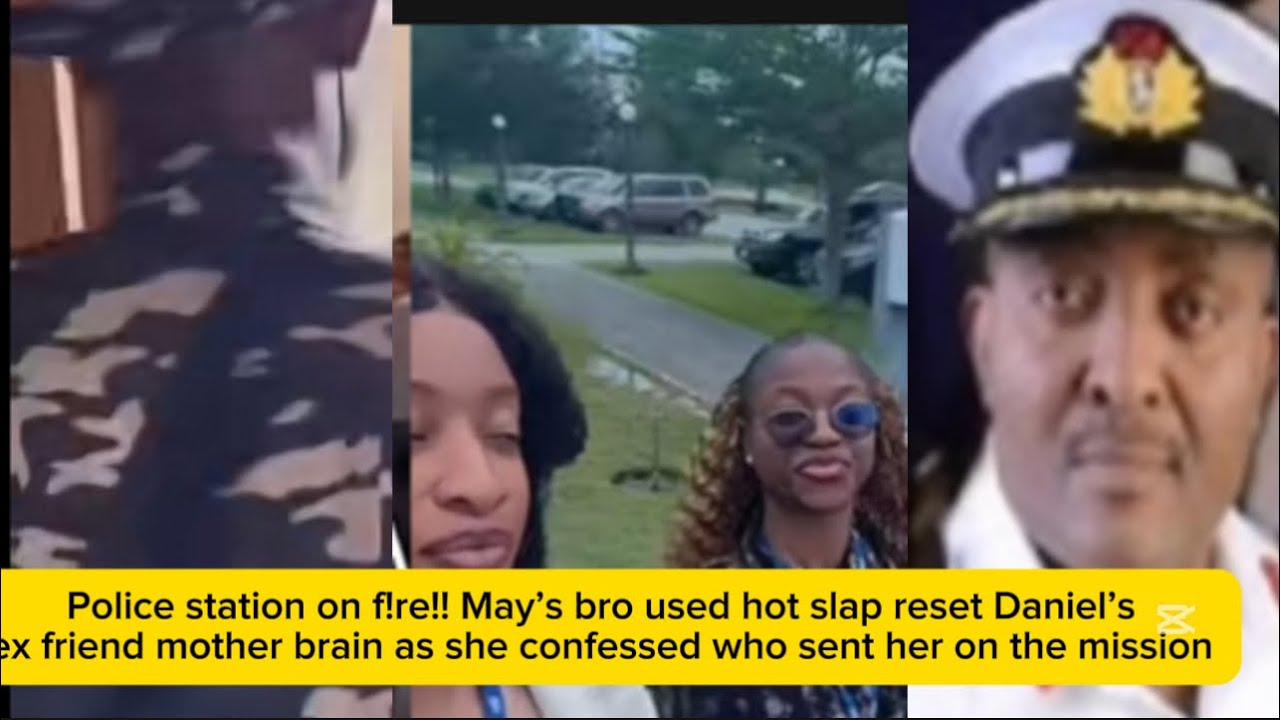 Police station on f!re!! May’s bro used hot slap reset Daniel’s ex friend mother brain as she…