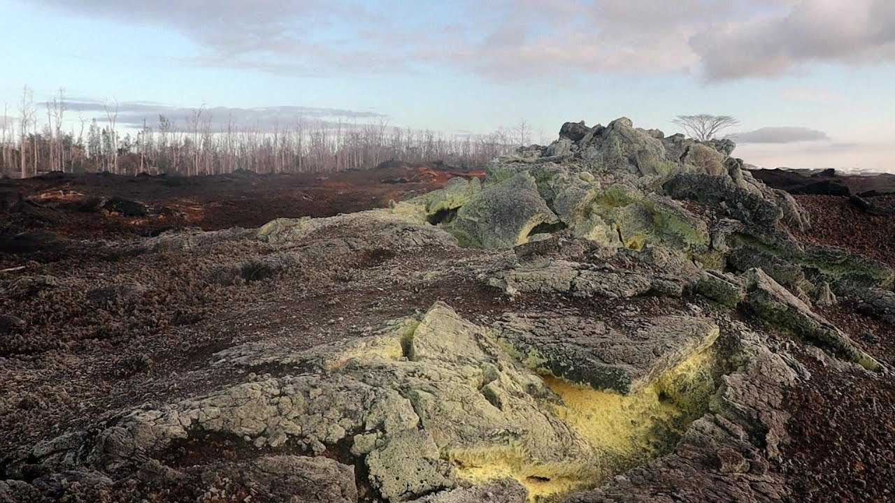 Exploring Kilauea Lava Fissure 24 Leilani Estates Hawaii Volcano