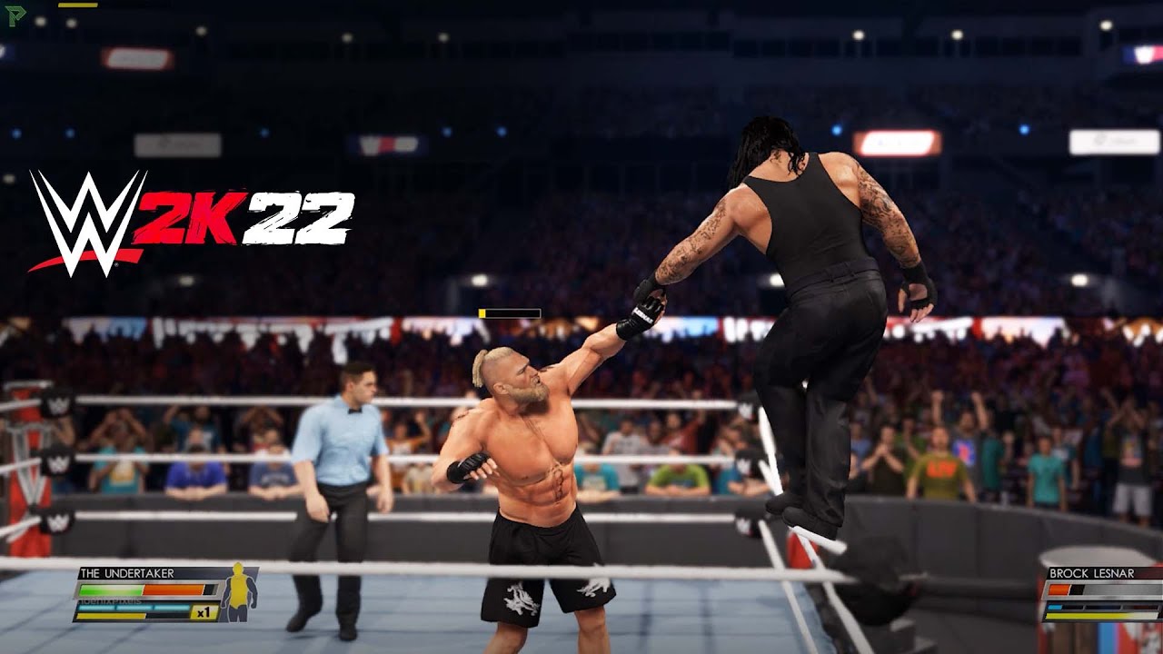 The Undertaker vs Brock Lesnar - WrestleMania 37 Arena | WWE 2K22 ( 4K 60fps )