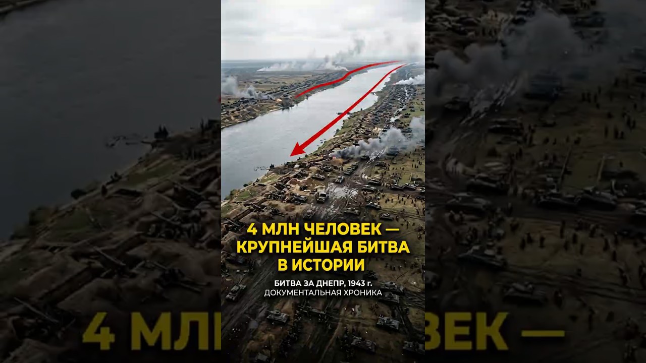 The Battle of the Dnieper: 4 Million People, the Largest Battle in History 😱🌊⭐