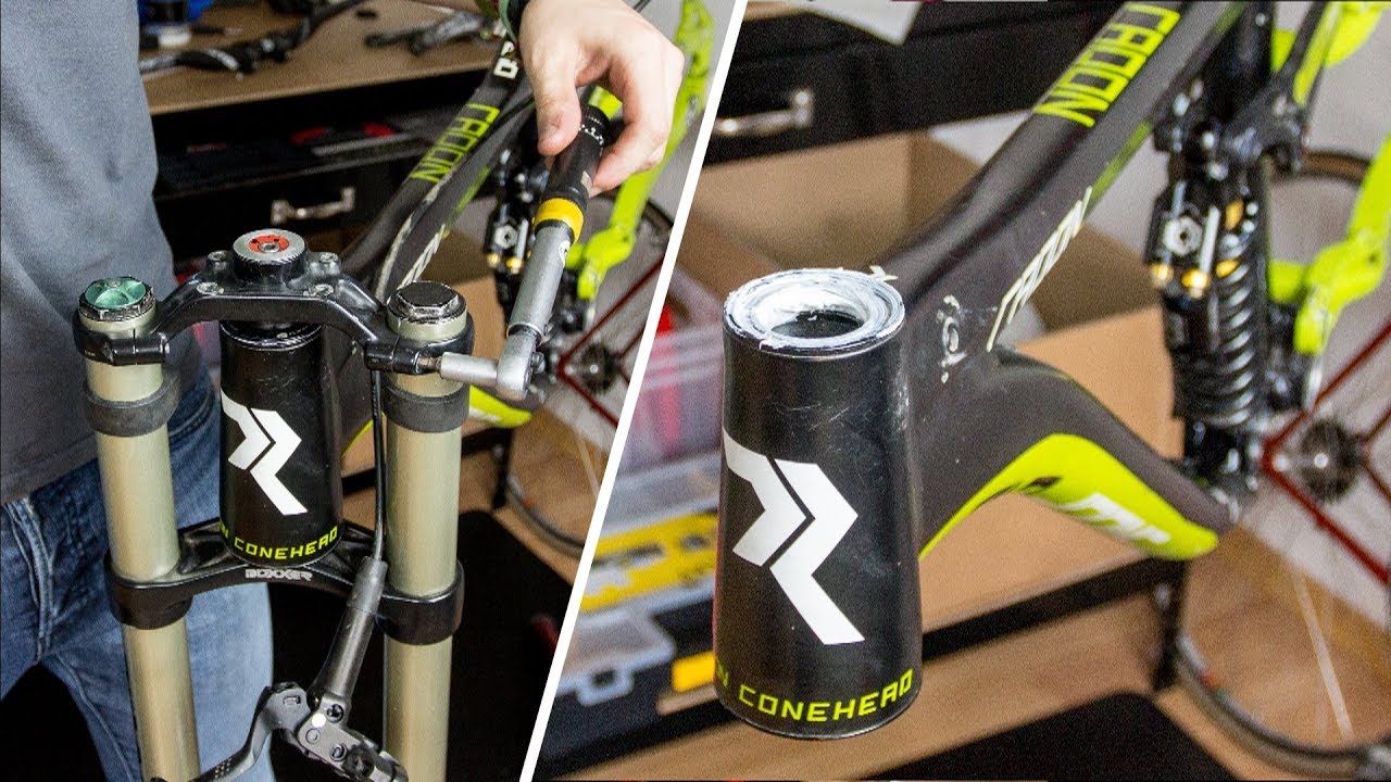 Doppelbrückengabel einbauen inklusive Steuersatz einfetten (RockShox Boxxer)
