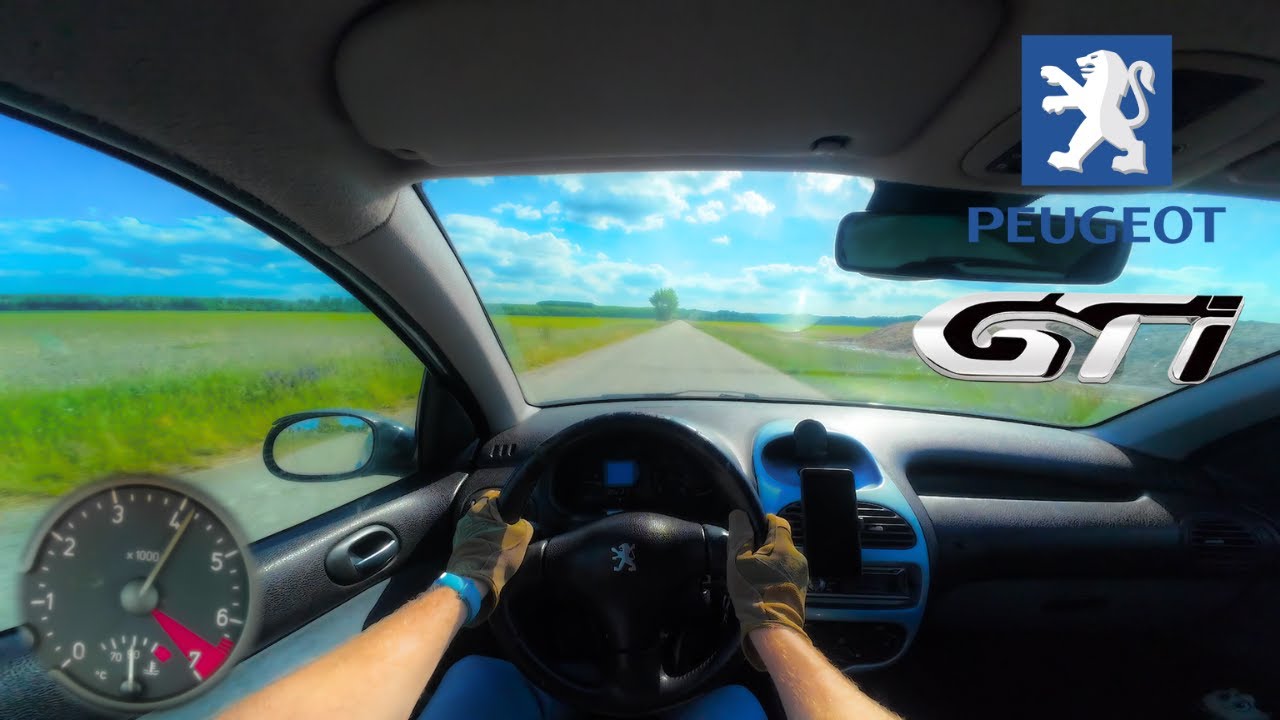 2001 Peugeot 206 GTi 2.0 (99 kW, 134 HP) POV Drive | Insane Acceleration & Emergency Braking! 🔥