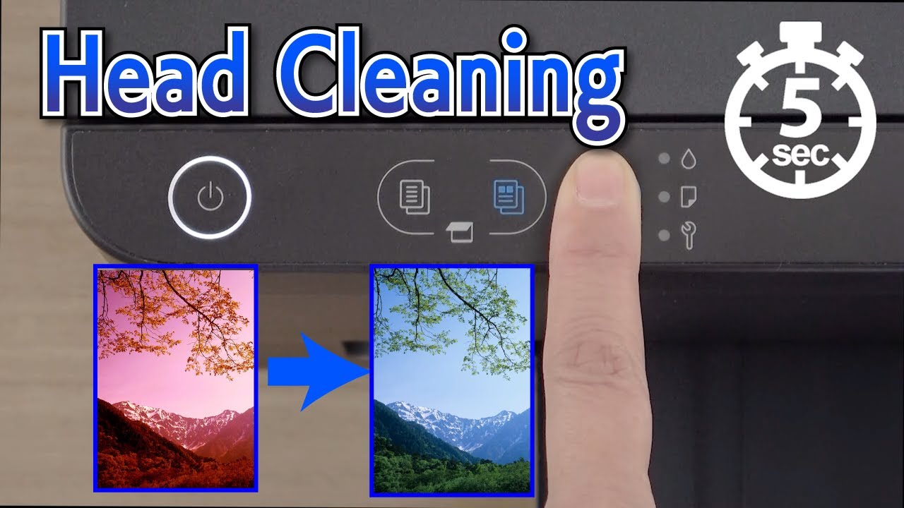 L3310 - How to Remove Incorrect Color Or Missing Lines - Head cleaning