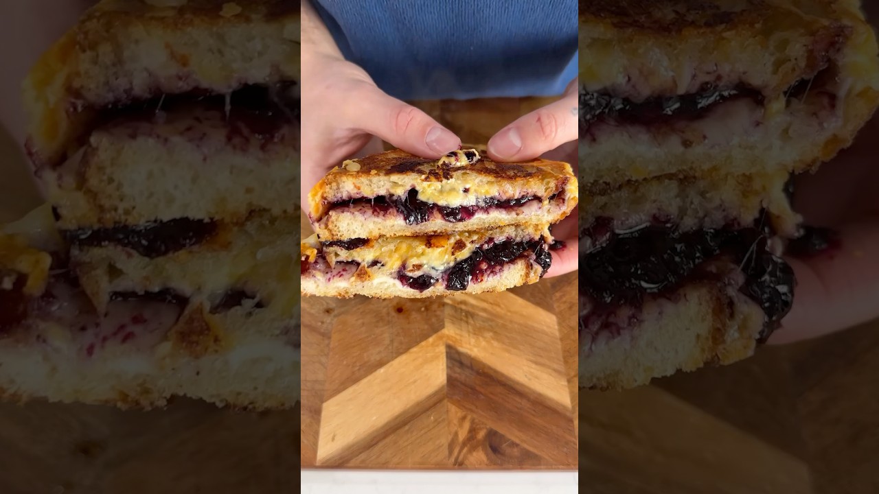 100 Sandwiches in 100 Days | Day 58 - Blueberry Jam Grilled Cheese