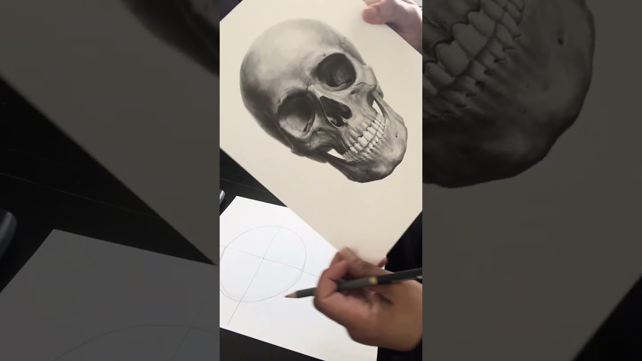 Steps to drawing the Skull