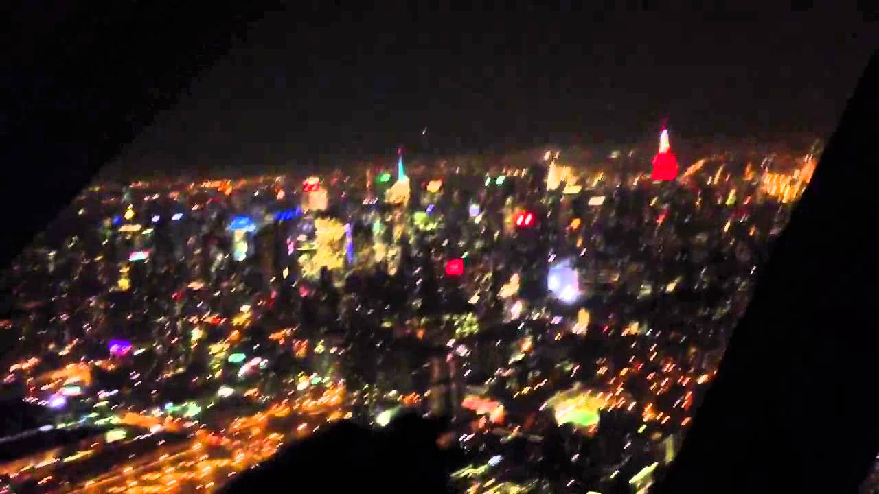 Helicopter flight over New York City at night #NYC 24-4-13