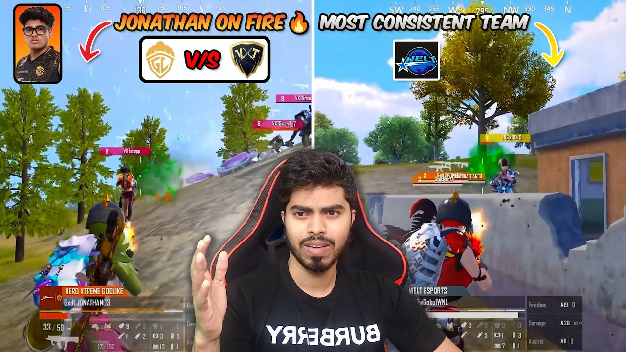JONATHAN 1v4 VXT..? | WELT MOST CONSISTENT TEAM..!