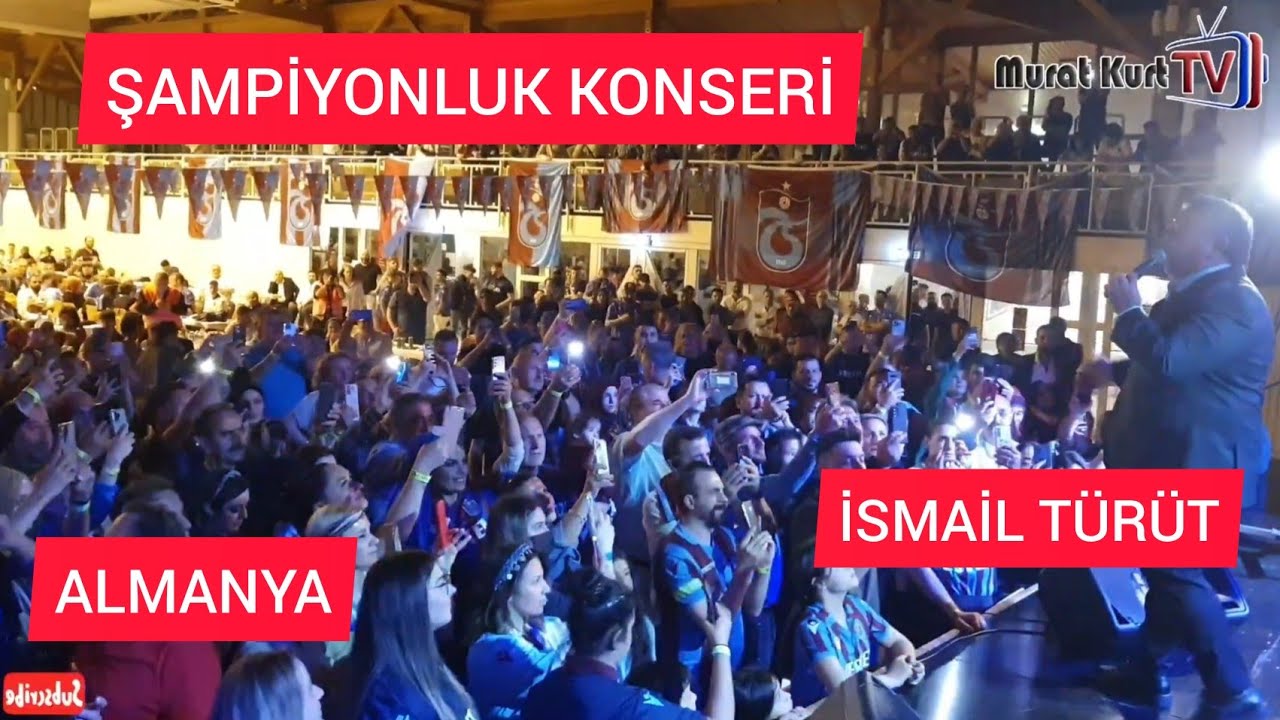 İsmail Türüt'ten Almanya'da Coşkulu Trabzonspor Şampiyonluk KONSERİ💙Heilbronn Trabzonspor Birliği❤️