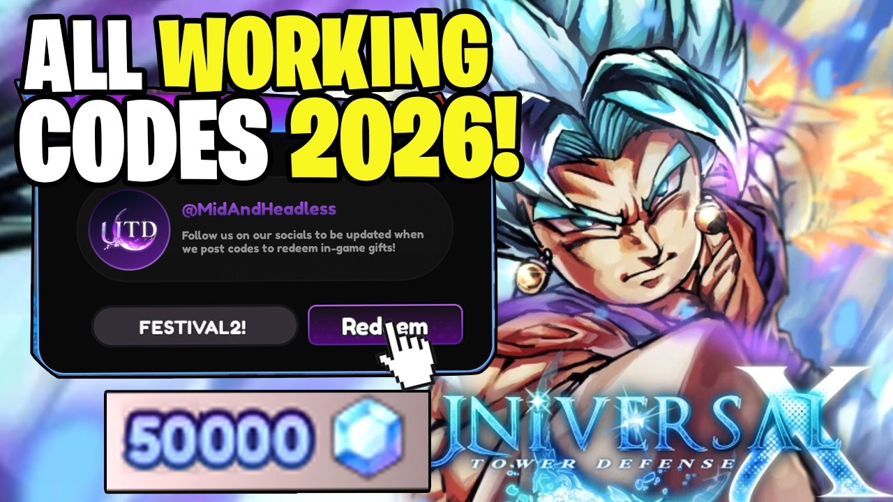 *NEW* ALL WORKING CODES FOR UNIVERSAL TOWER DEFENSE 2026! ROBLOX UNIVERSAL TOWER DEFENSE CODES