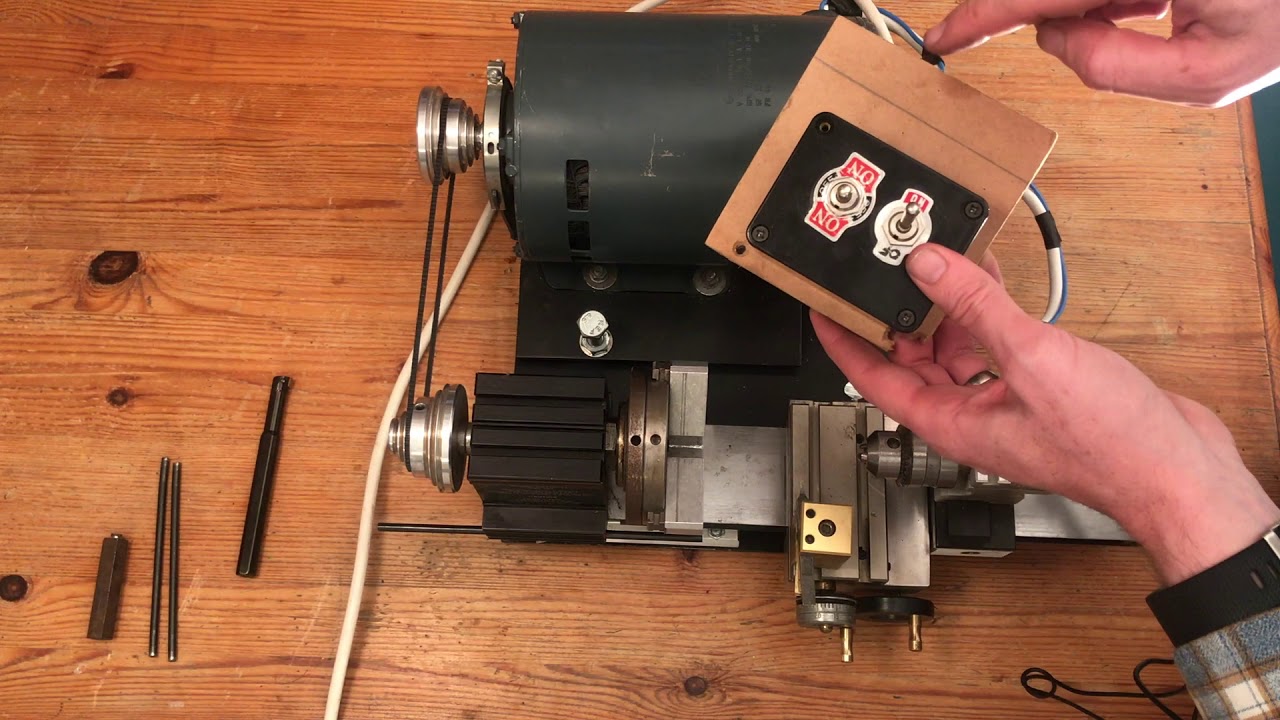 TAIG Lathe Motor Mounting & Test Cut
